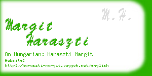 margit haraszti business card